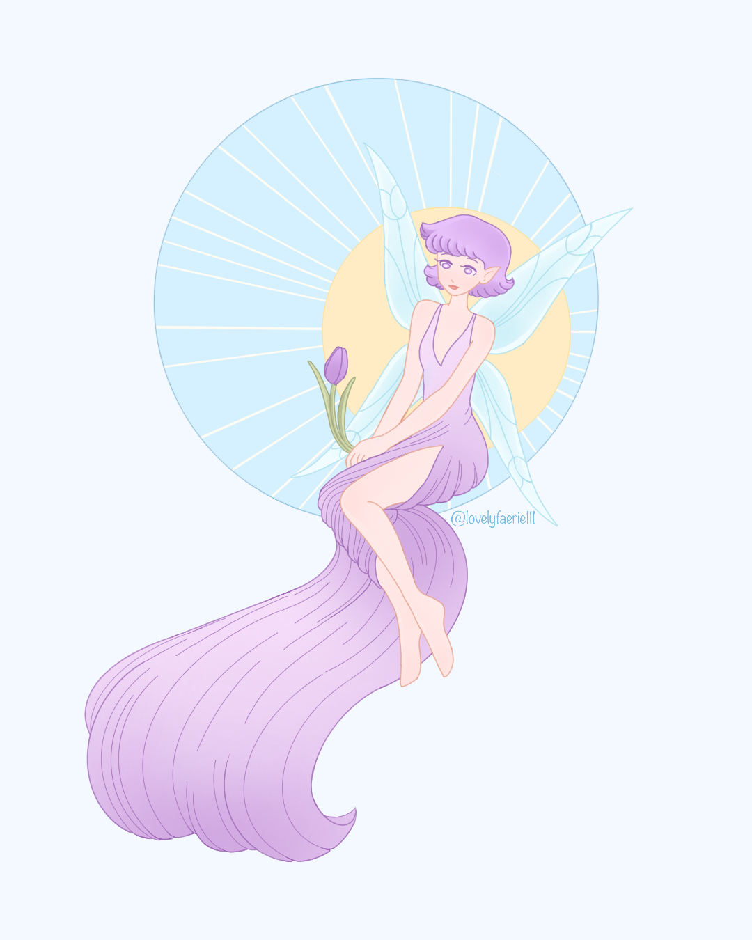 may in the style of alphonse mucha